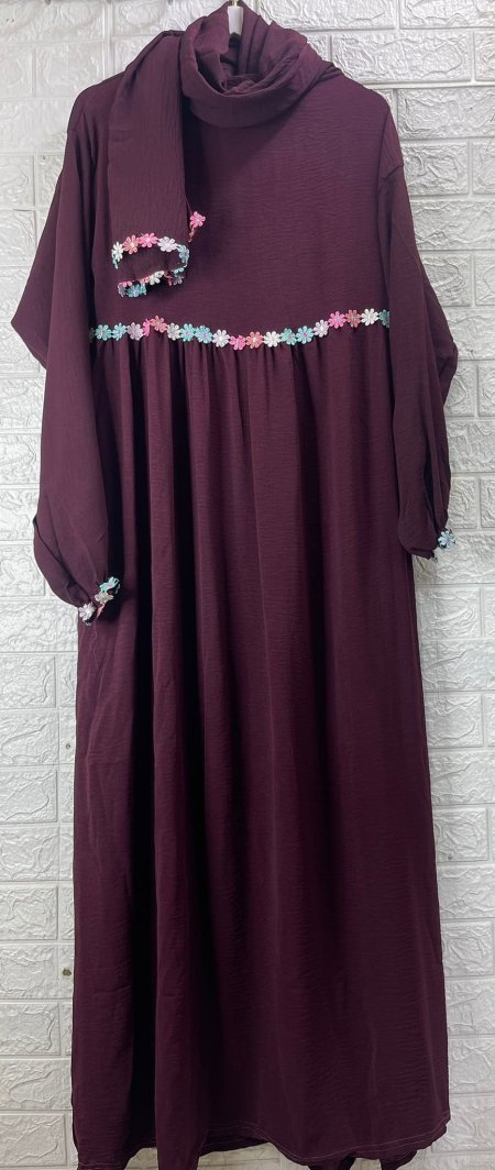 عباية الورود مع شال